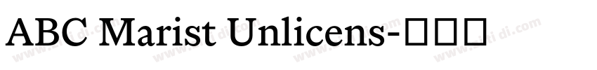 ABC Marist Unlicens字体转换